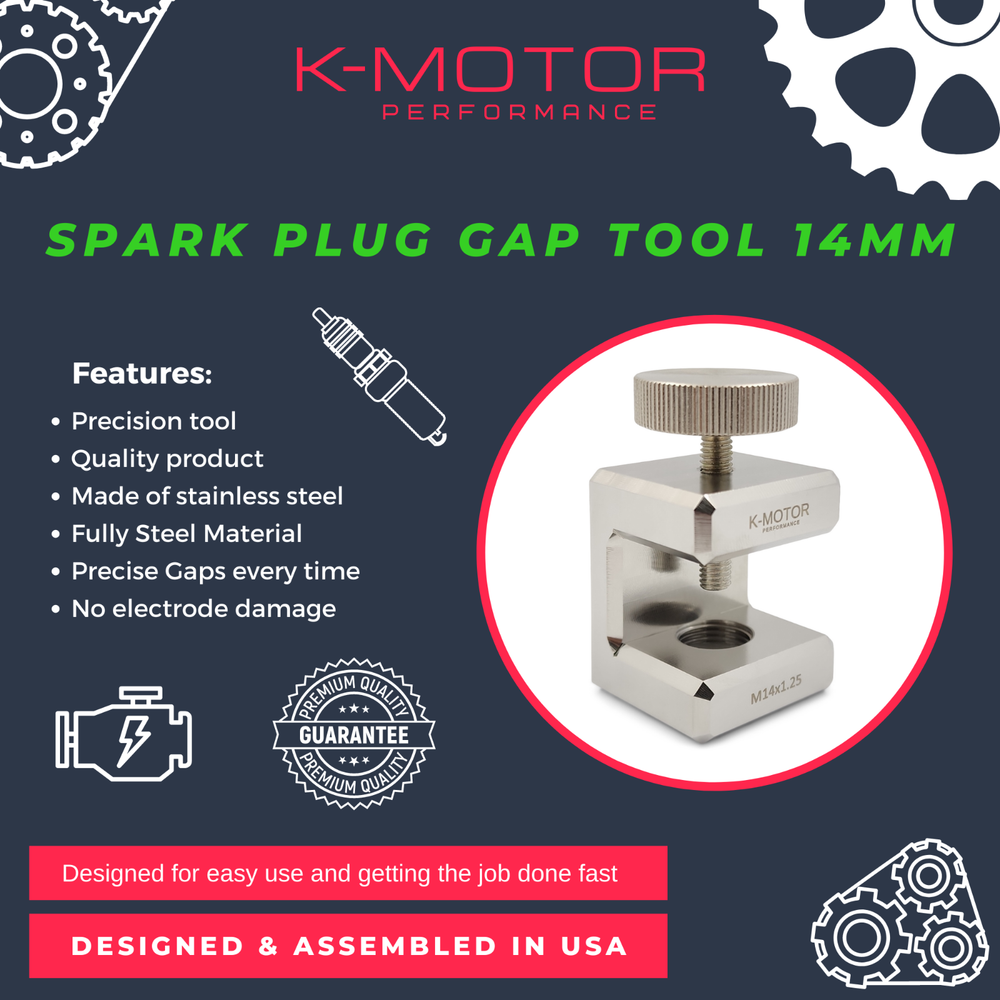 K-MOTOR Engine Spark Plug Gap Tool - 14mm