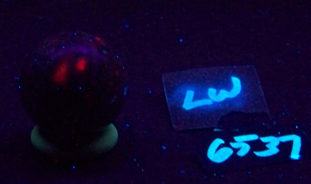 Fluorescent Ruby in Fuchsite 30mm Collection Sphere 6537