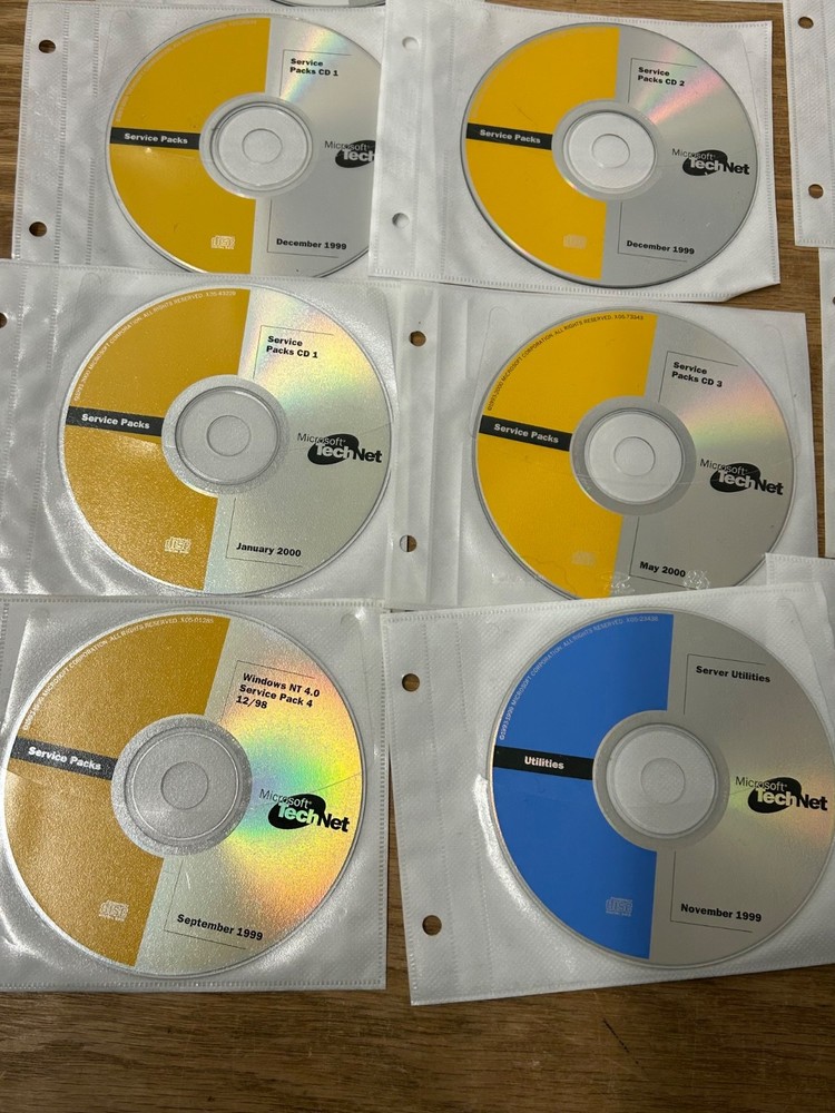 Microsoft TechNet Bundle 1999 2000 Utilities Extras Monthly Issues Service Packs