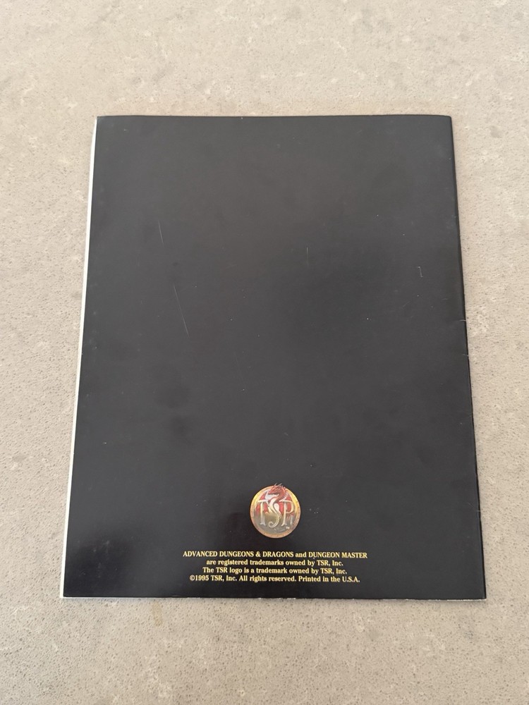 AD&D Advanced Dungeons & Dragons Dungeon Master Screen & Master Index TSR 9504