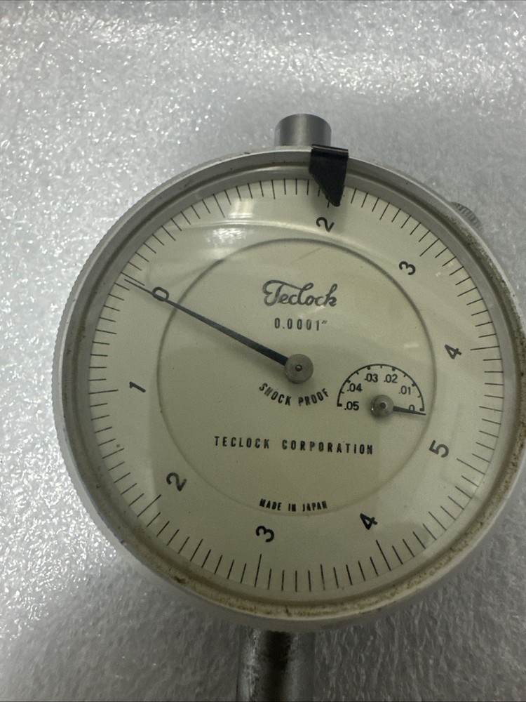 Teclock Dial Indicator Range 0.05" Range, 0.0001"