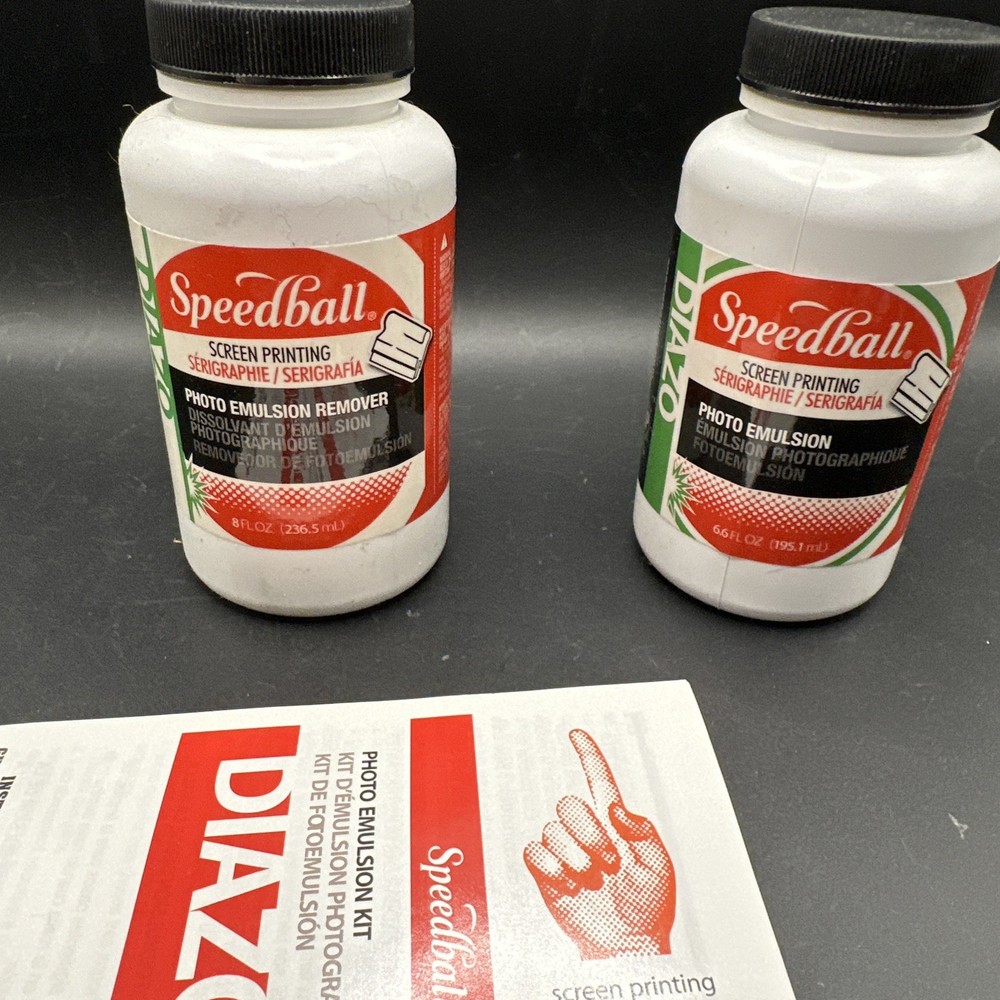 Speedball Diazo Photo Emulsion Kit plus Remover MISSING SENSITIZER PASTE