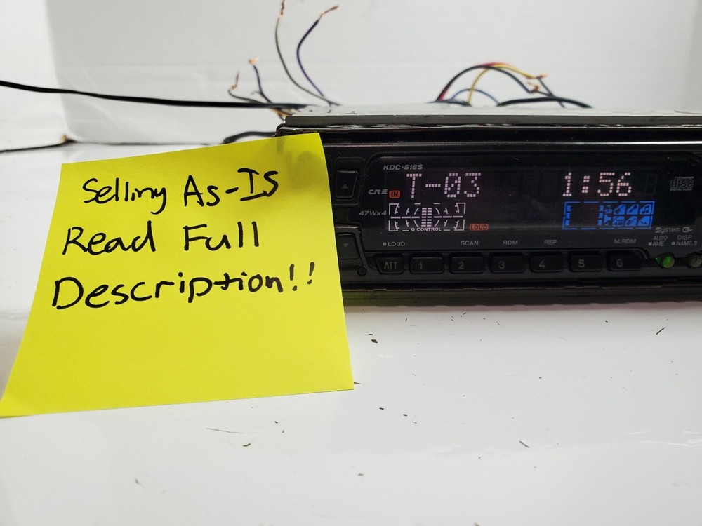 Kenwood KDC-516S Single DIN CD Player - Read Full Description