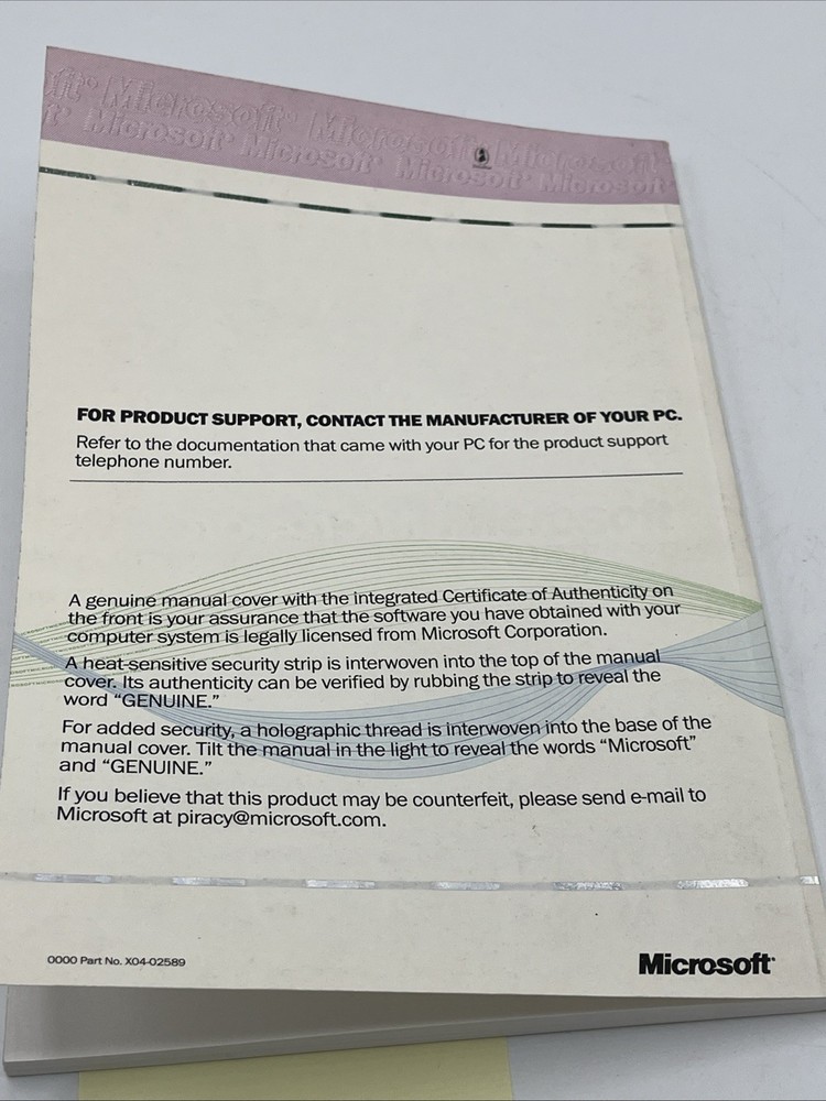 Vintage Microsoft Windows 98 Getting Started PC Book Manual Booklet For Micronpc