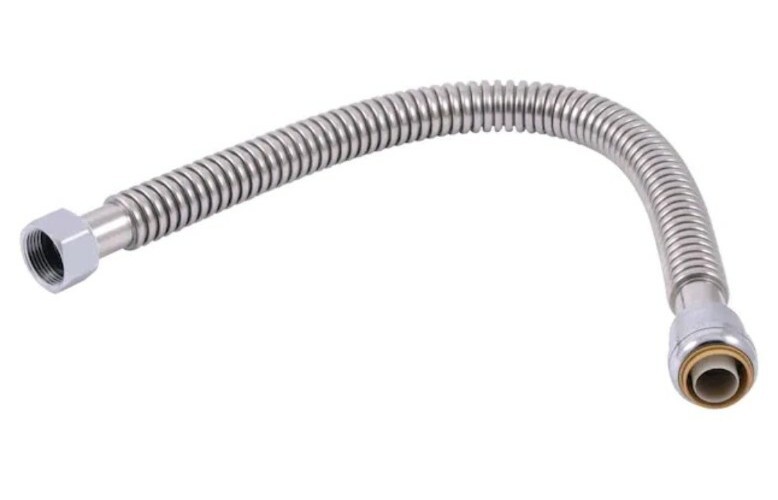 SharkBite 1-inch x 1-inch x 24-inch Stainless Steel FIP Flex Connector - 960800