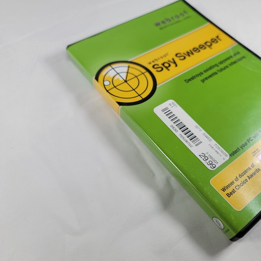 Webroot Spy Sweeper Windows Vista, XP 2003-2008 Software single PC Untested
