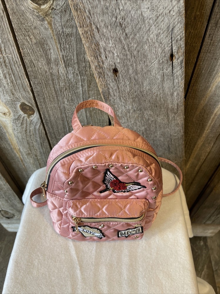 The Childrens Place Pink Patch Mini Quilted Backpack