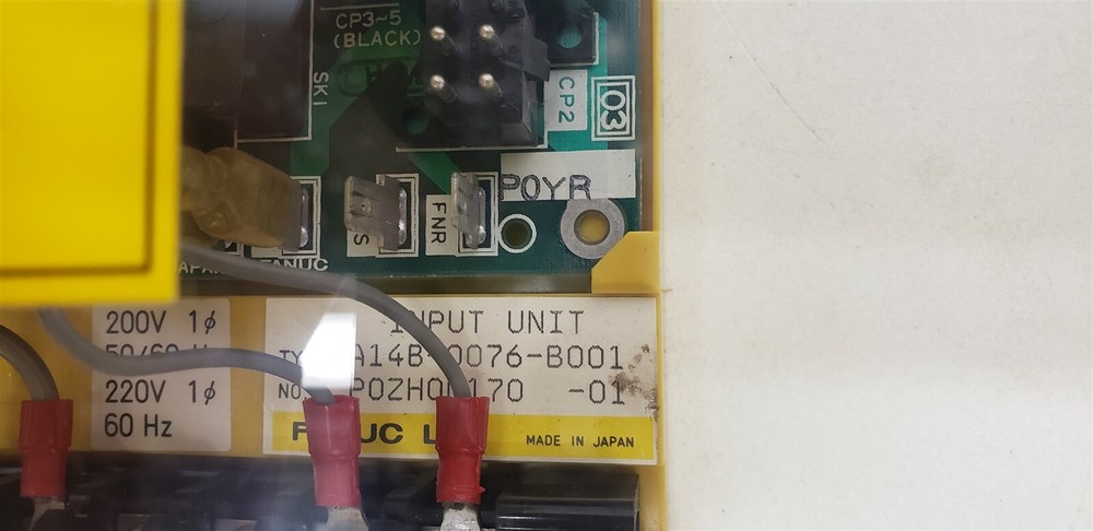 Fanuc A14B-0076-B001 Input Unit 220 vac 1 phase