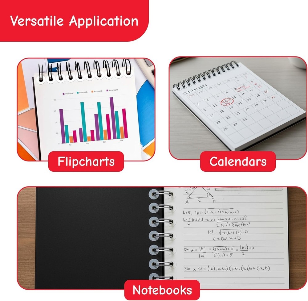 Durable 544 White Rectangular Labels for 3 Hole Punched Paper Reinforcement