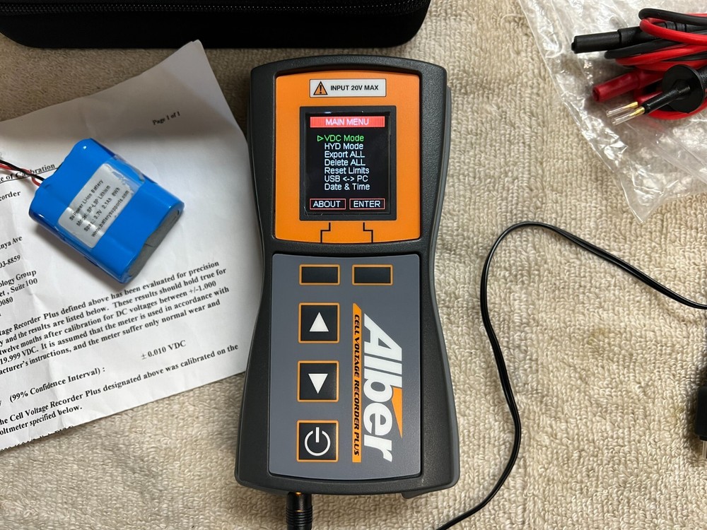 Alber Cell Voltage Recorder Plus - Handheld Cell Voltage Tester CVR+