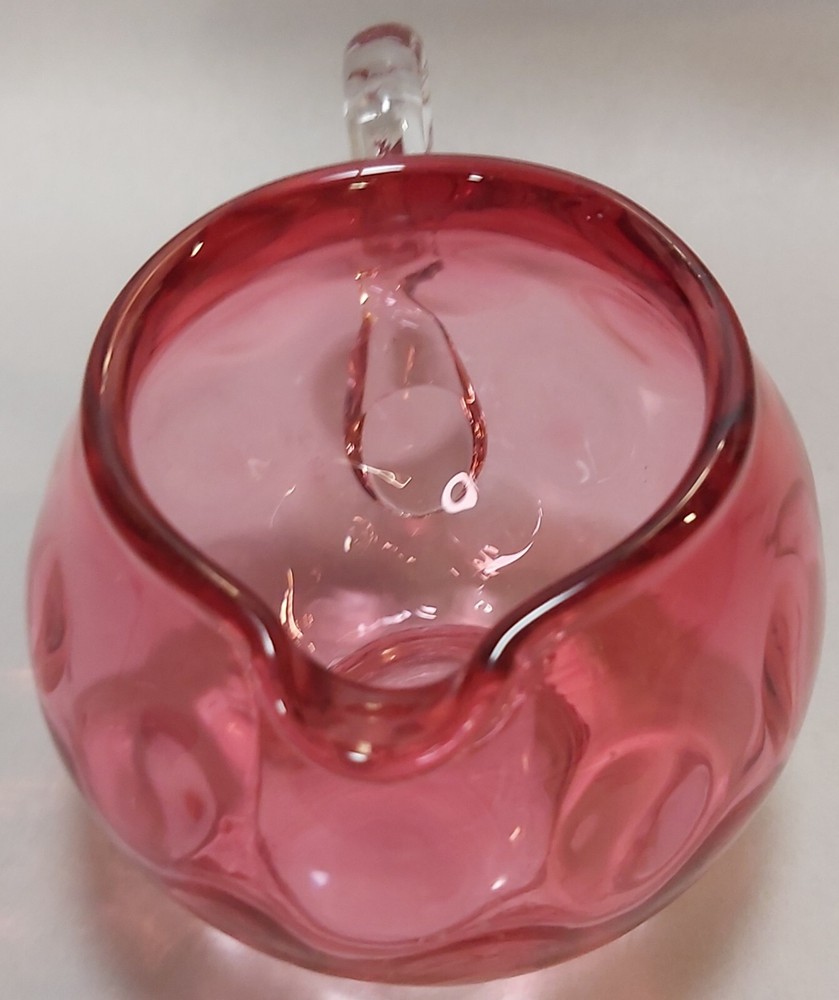 Cranberry Coindot Creamer