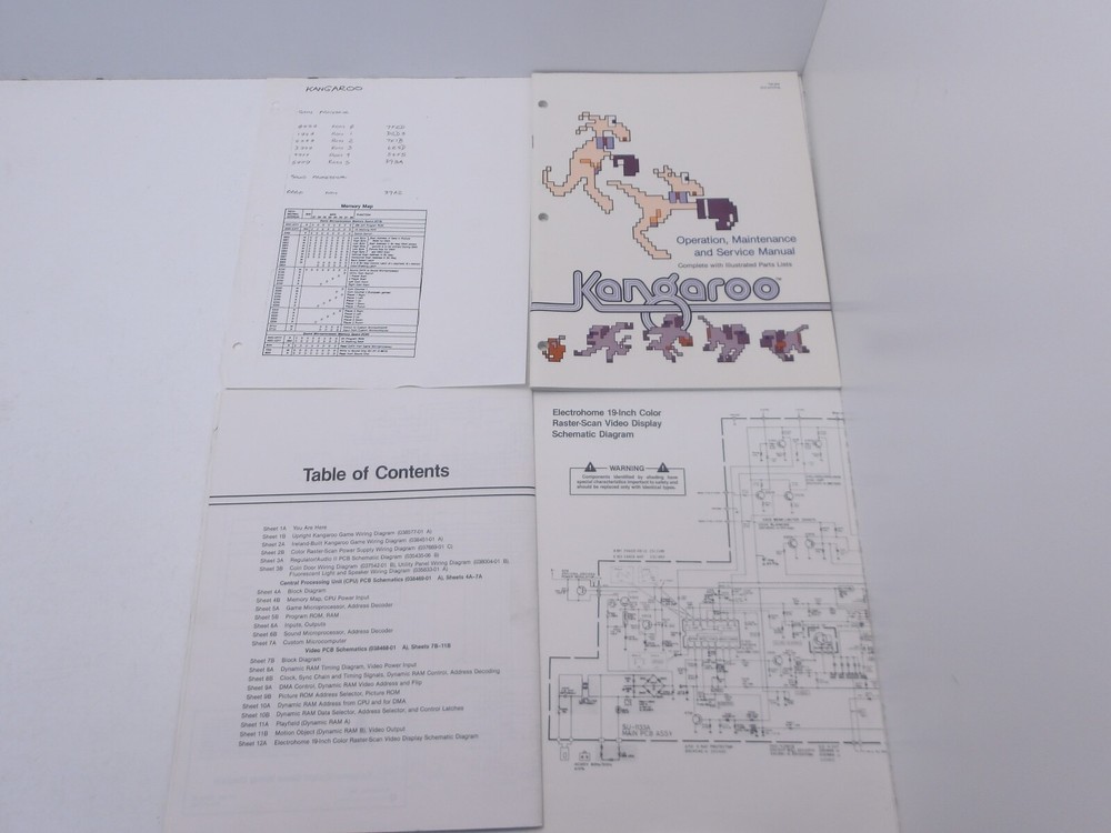 Atari: Kangaroo - Distributors Complete Paperwork Set NOS