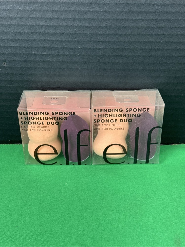 2 Pack e.l.f. Blending & Highlighting Sponge Duo