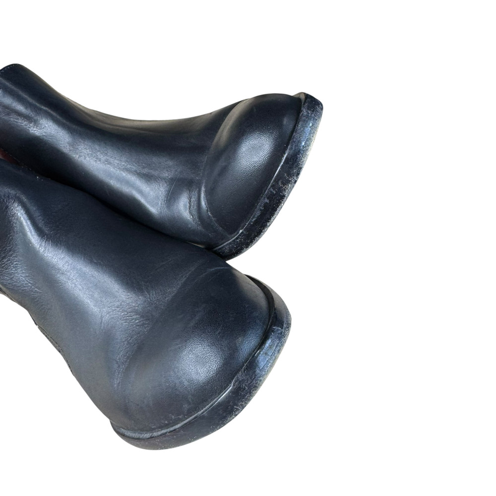Rag & Bone Boots Size 36.5 Black Leather Ankle Boot Western Ring Stud Style