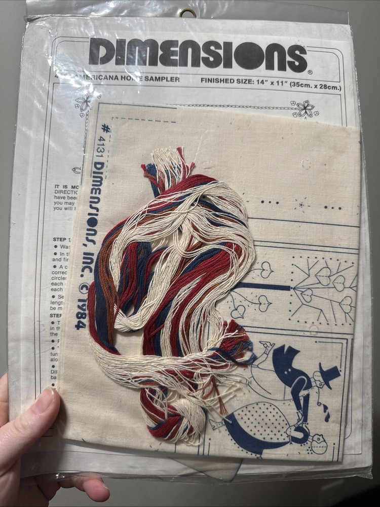 Dimensions Crewelwicking Kit American Home Sampler