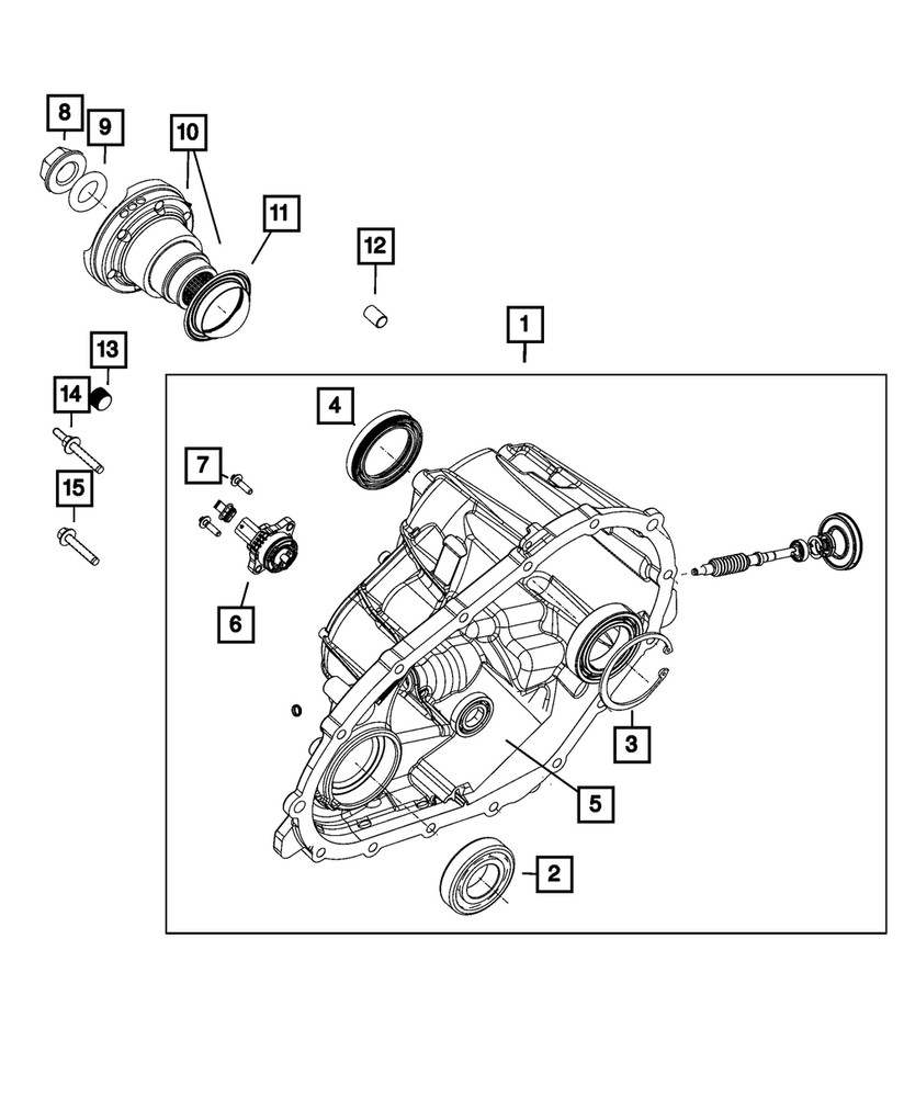 Genuine Mopar Transfer Case Position Sensor 68545839AA