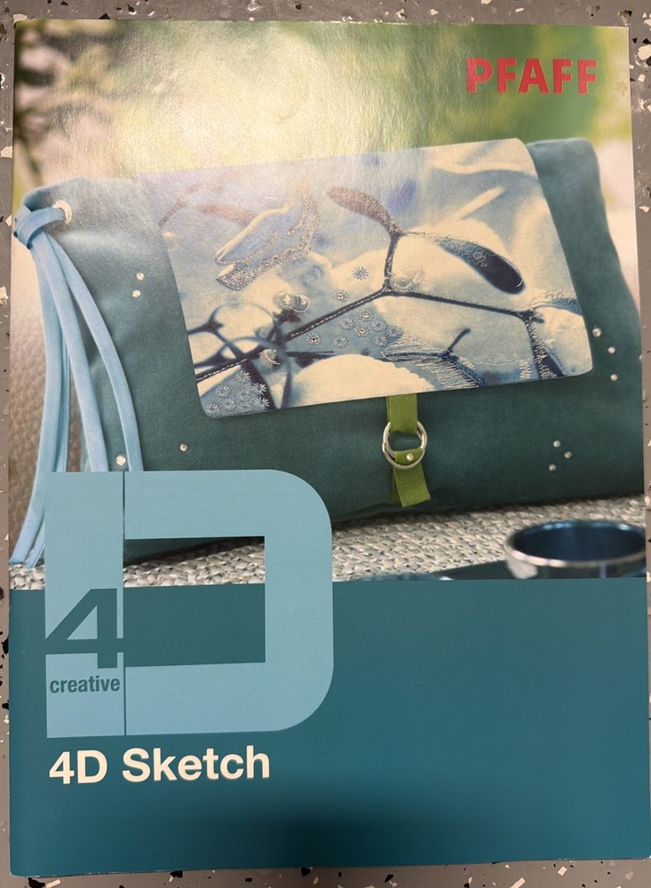 PFAFF 4D SKETCH CREATIVE EMBROIDERY SYSTEM SOFTWARE OPEN BOX