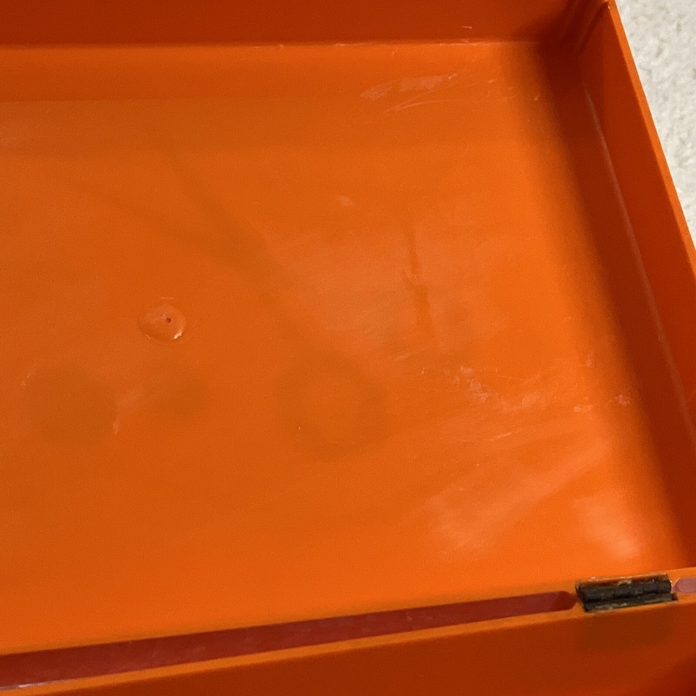 Vintage Sewing Box Orange For My Sewing READ