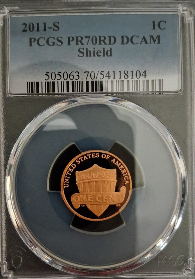 2011 S PCGS PR70 RD DCAM LINCOLN REVERSE PROOF#203