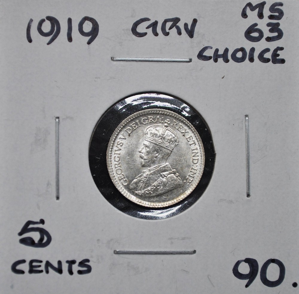 1919 Canada 5 Cent