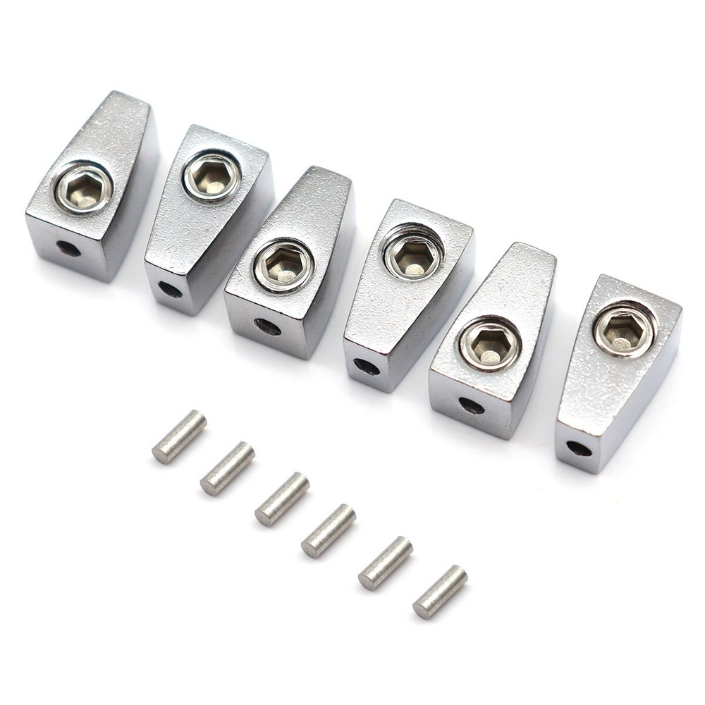 6 String Headless Electric Guitar Nuts Single String Nuts Split Type Nuts Silver