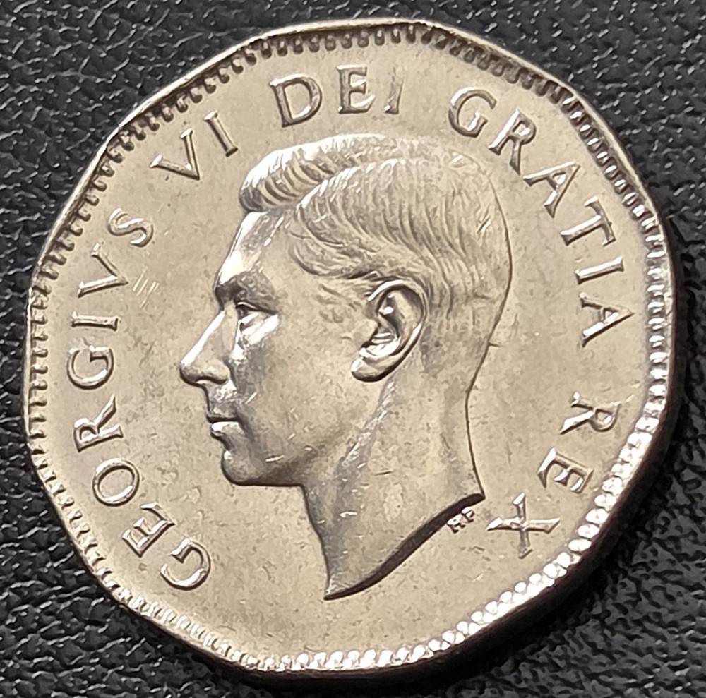 1949 Canada 5¢ Nickel BU UNC MS63+ Lustrous CLASH MARKS