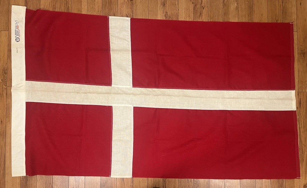 Vintage Cotton Denmark Flag