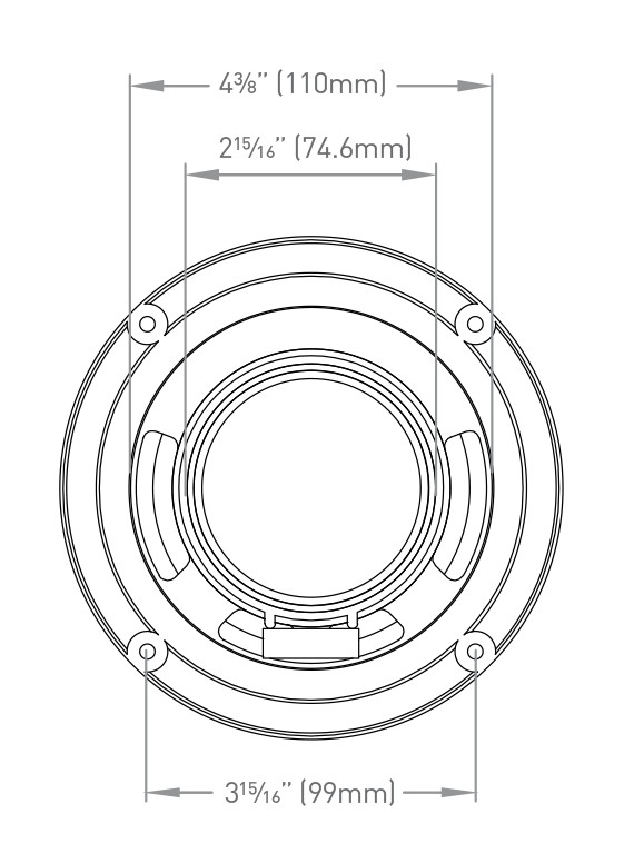 Furrion 5" Outdoor Marine Speakers Speaker RV Camper Trailer Boat Black 30 Watts