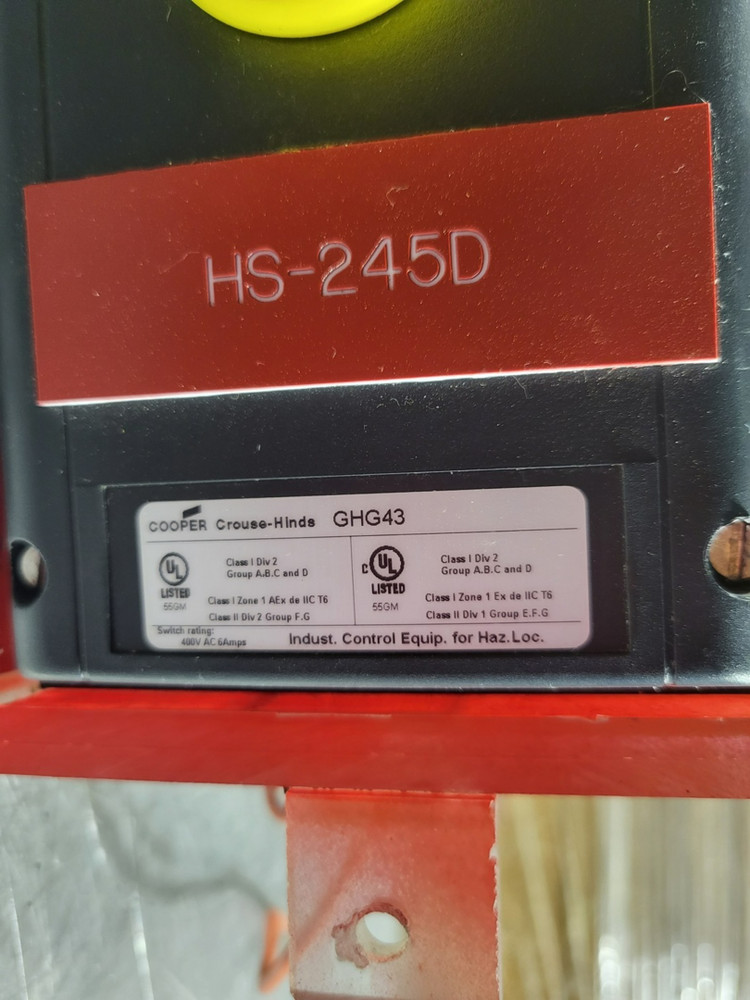COOPER GHG43 6A, 400V, Control Switch – Safety Equipment