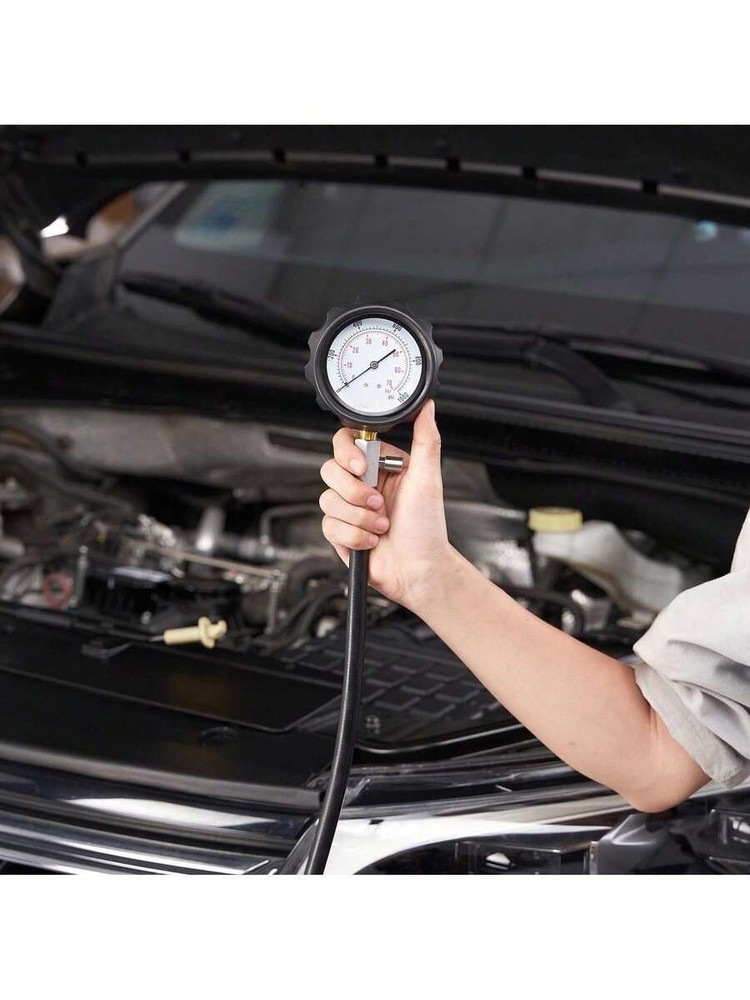 Engine Compression Tester, 18-Piece Cylinder Pressure Test Tool Kit