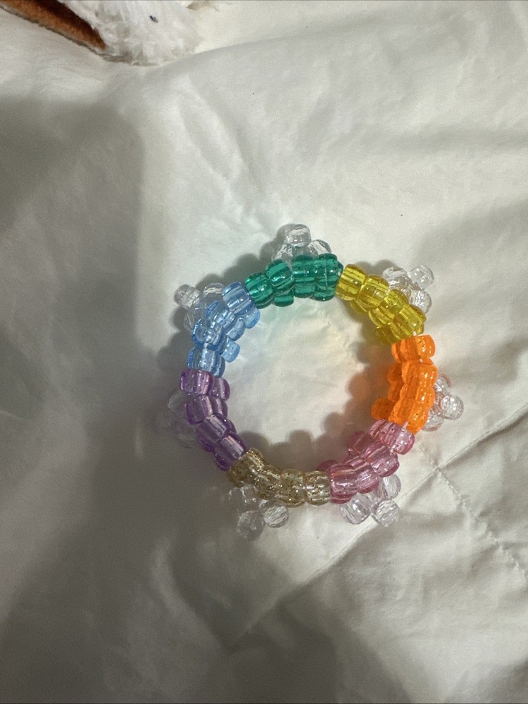 Handmade Small Spike Multi Colored Kandi Cuff