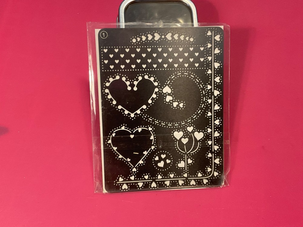 Pergamano Mini Set Grid #14 Hearts