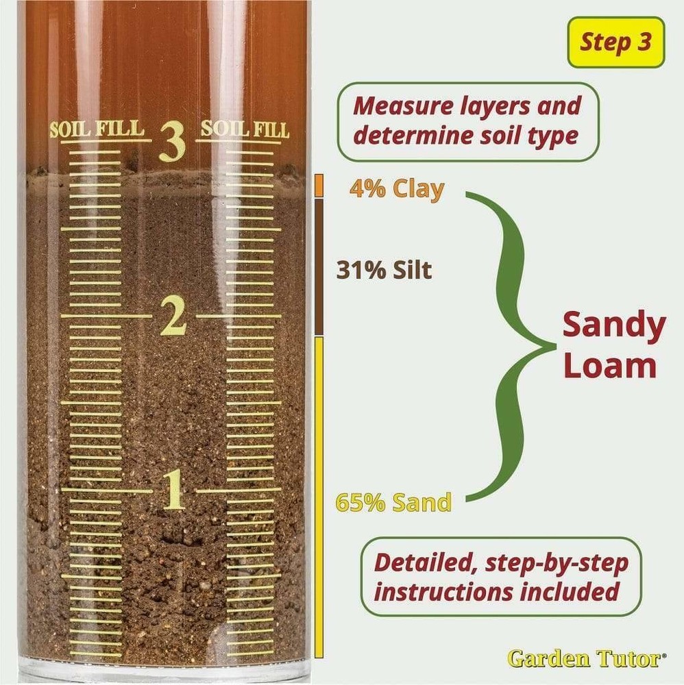 Garden Tutor Soil Texture Jar Test & Handbook Kit
