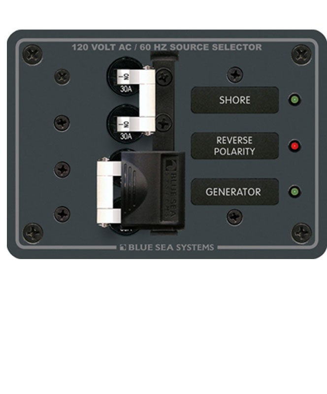 BLUE SEA 8032 AC SOURCE SELECTOR PANEL, 120-VOLT AC