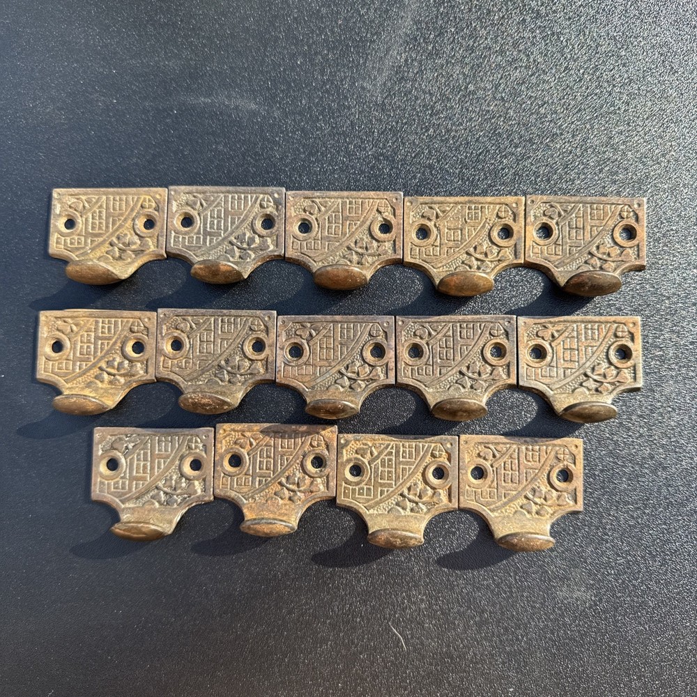 Antique Cast Iron Ceylon Pattern Window Sash (14 Available)