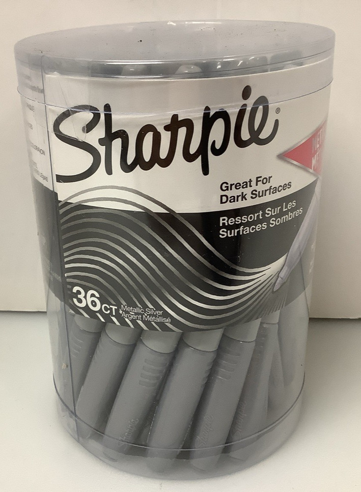 36 pack Sharpie Metallic Fine Point Permanent Markers METALLIC SILVER