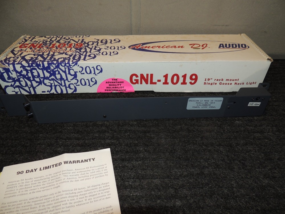 Ameican DJ GNL-1019 19" Rack Mount Single Goose Neck