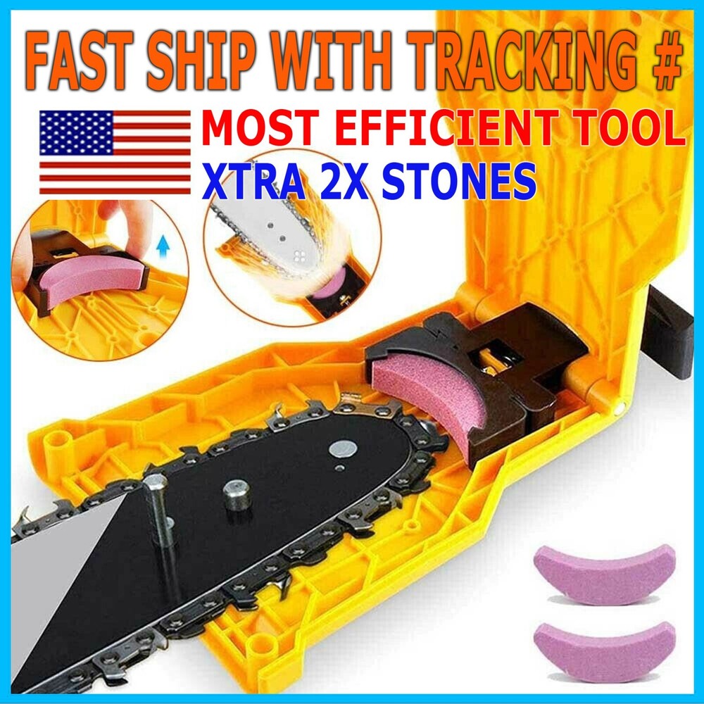 Chainsaw Sharpener Chain Saw Blade Teeth Fast Sharpening Stone Grinder 14-20inch