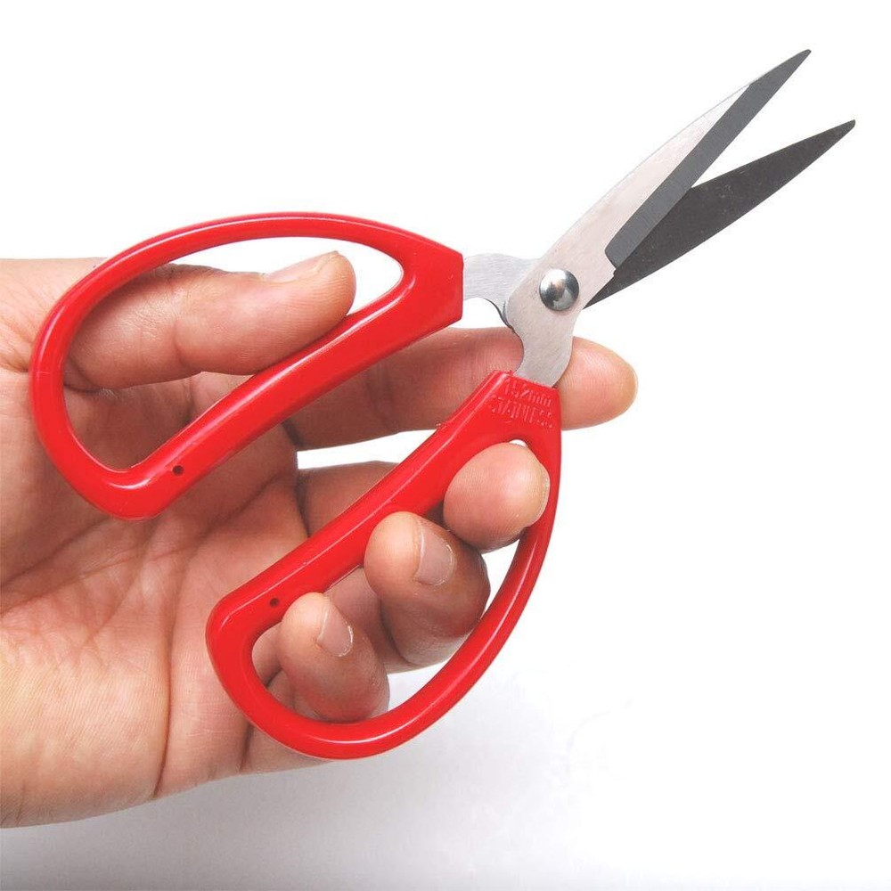 6" Scissors Multi-Purpose Stainless Steel Sharp Scissors with Red Handle - Pe...