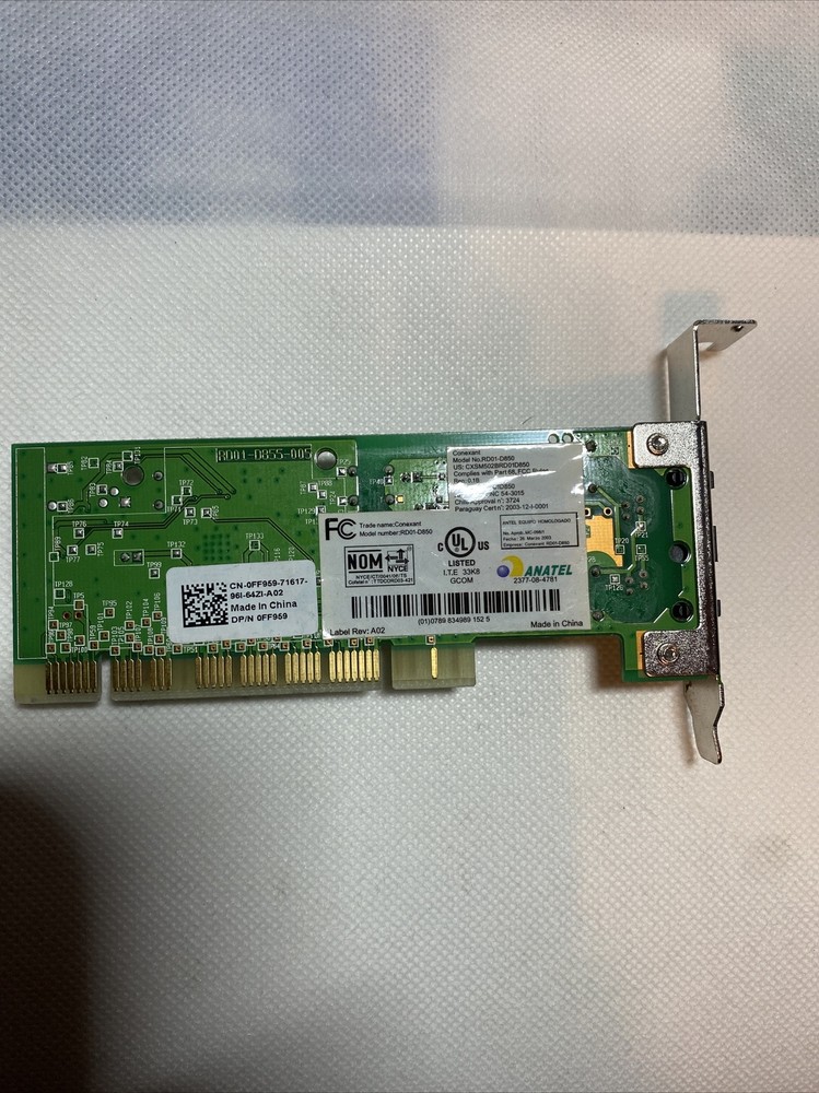 Conexant RD01-D850 RD010-D850 56 Kbps Dial-up Modem