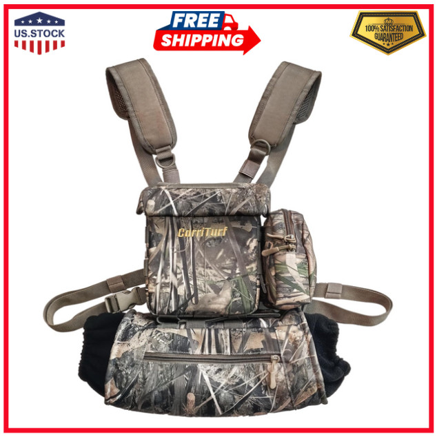 Binoculars Harness with Rangefinder Pouch - Lightweight, Silent, Magnetic Closur