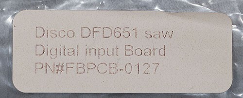 NEW Disco PN: FBPCB-0127 8-DI(COMM)_PCB DFD651 Saw Digital Input Board