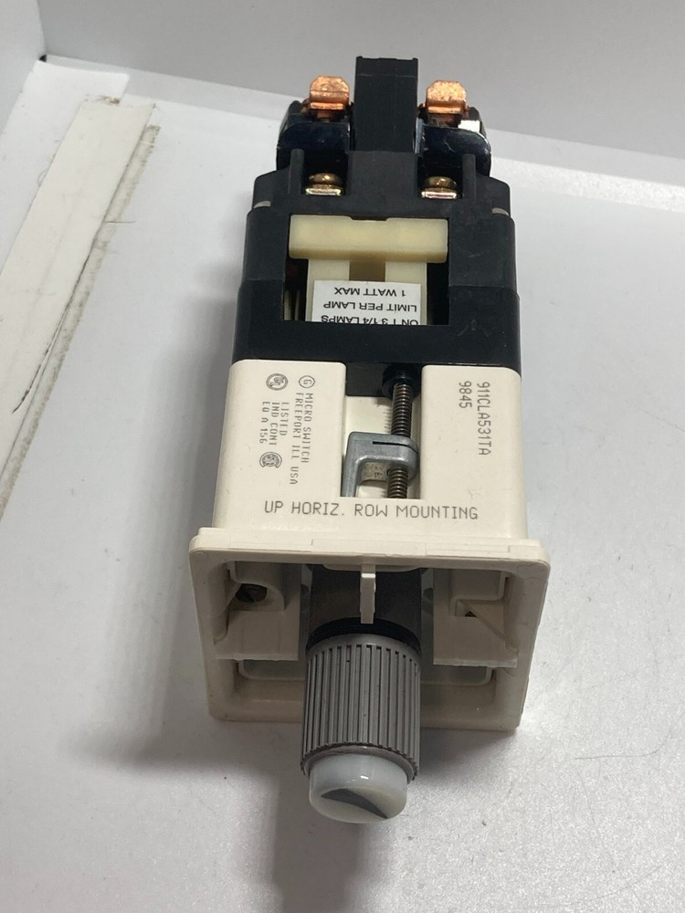 MICRO SWITCH 911CLA531TA SELECTOR MODULE 600VAC 125VDC 2NO-2NC NNB