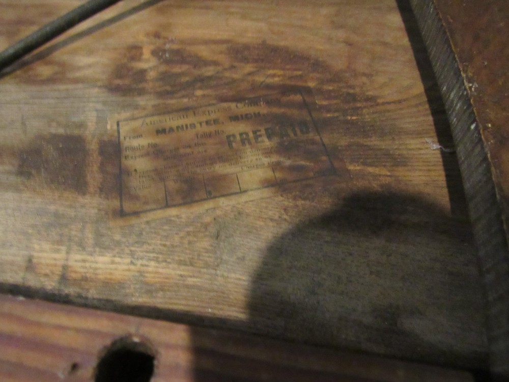 ANTIQUE ORIGINAL 1800's FOLDING CHESS CHECKERBOARD TABLE SOLID PLANK TOP