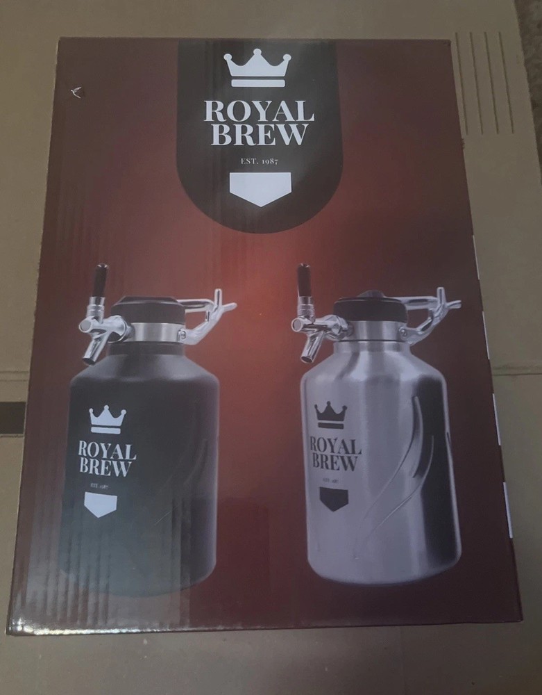 The Original Royal Brew Nitro Cold Brew Coffee Maker - Silver 64oz