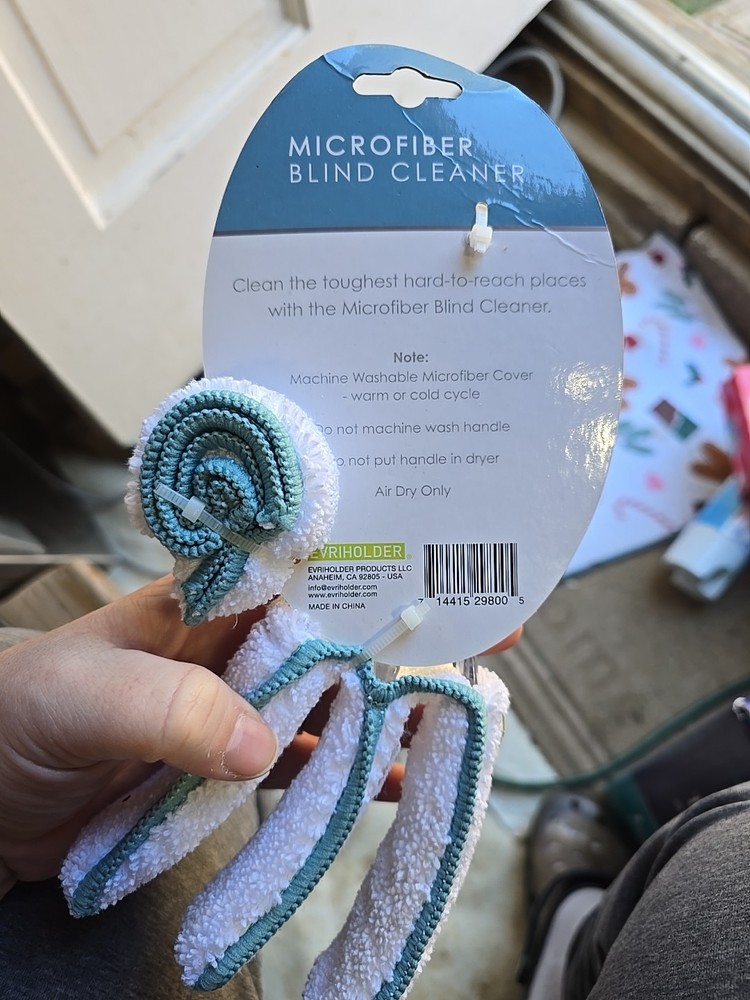 Evriholder Microfiber Blind Cleaner Includes One Refill Washable - New