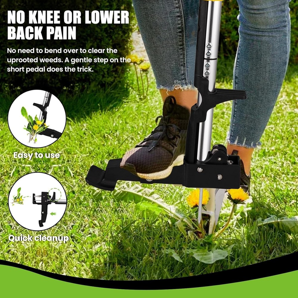 Weeder Puller Tool Stand Up Weed Tool with Long Handle Garden Weed Remover Tool