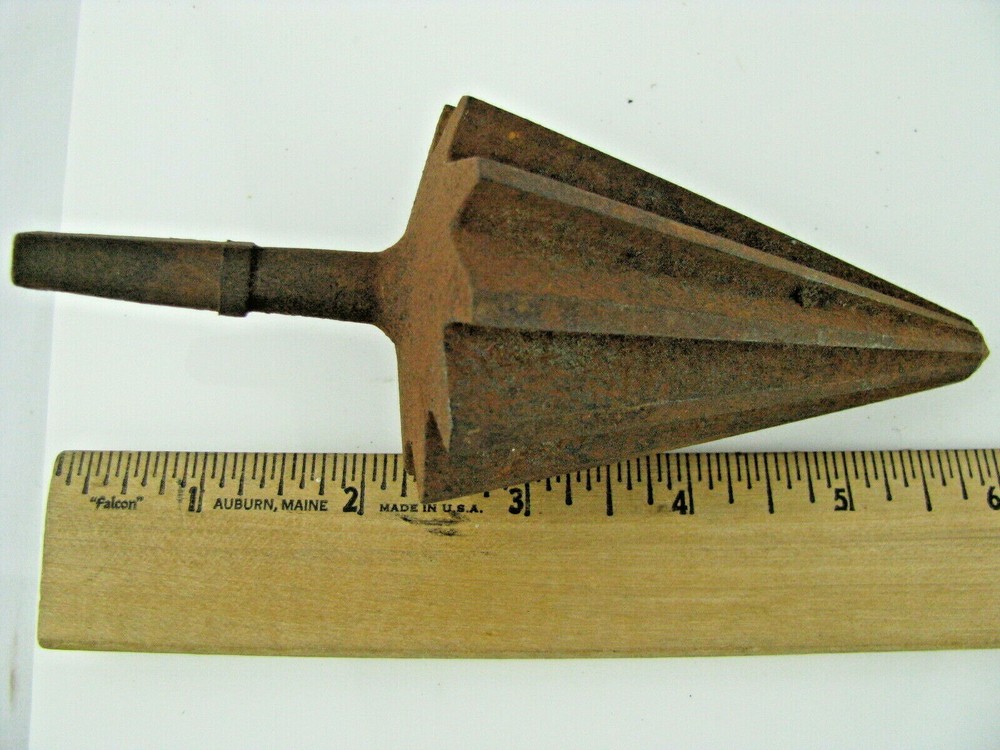 CONE SHAPED DRILL BIT Large Vintage Total length = 6"