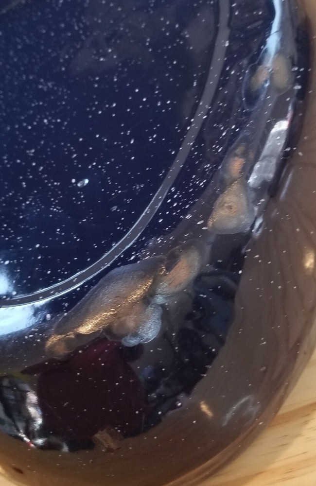 Blue Enamelware Vintage Bedpan