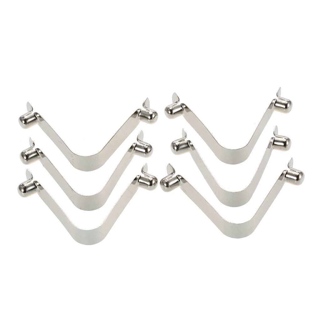 6pcs Kayak Paddle Spring Clips Tent Clips Push Button Spring Snap Clip K6D7